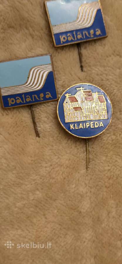 Vintažiniai ženkliukai Klaipėda 2 vnt. Palanga -1