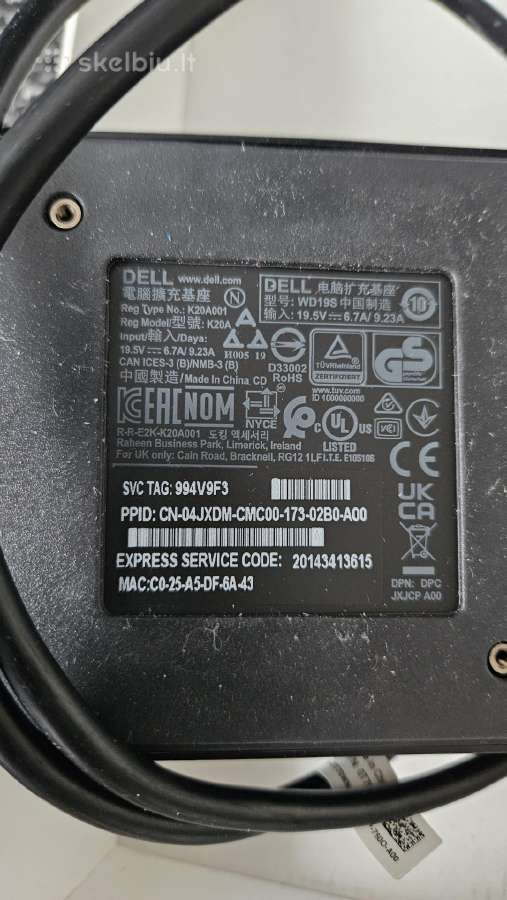 Dell docking station, stotele type C - nuotraukos Nr. 4