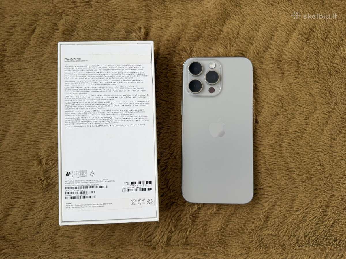 iPhone 15 pro max 256 - nuotraukos Nr. 8
