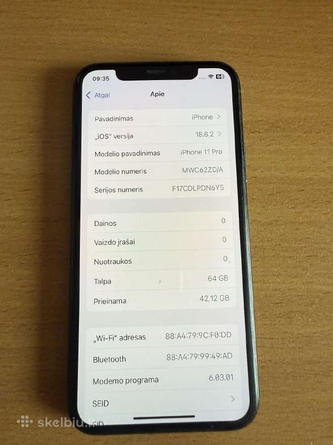 iPhone 11pro Max 64gb ir iPhone 11 pro 64gb - nuotraukos Nr. 6