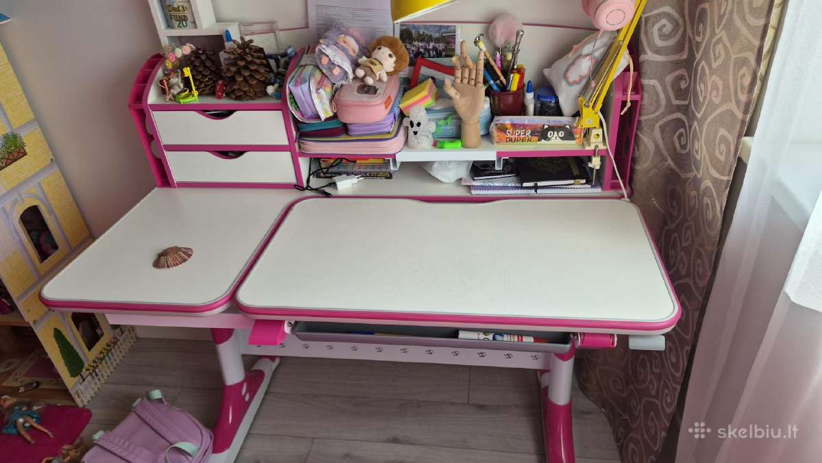 Ergonomiškas vaikiškas stalas su kėde