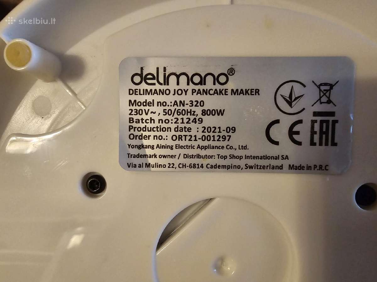 Elektrinė lietinių keptuvė Delimano Joy - nuotraukos Nr. 5