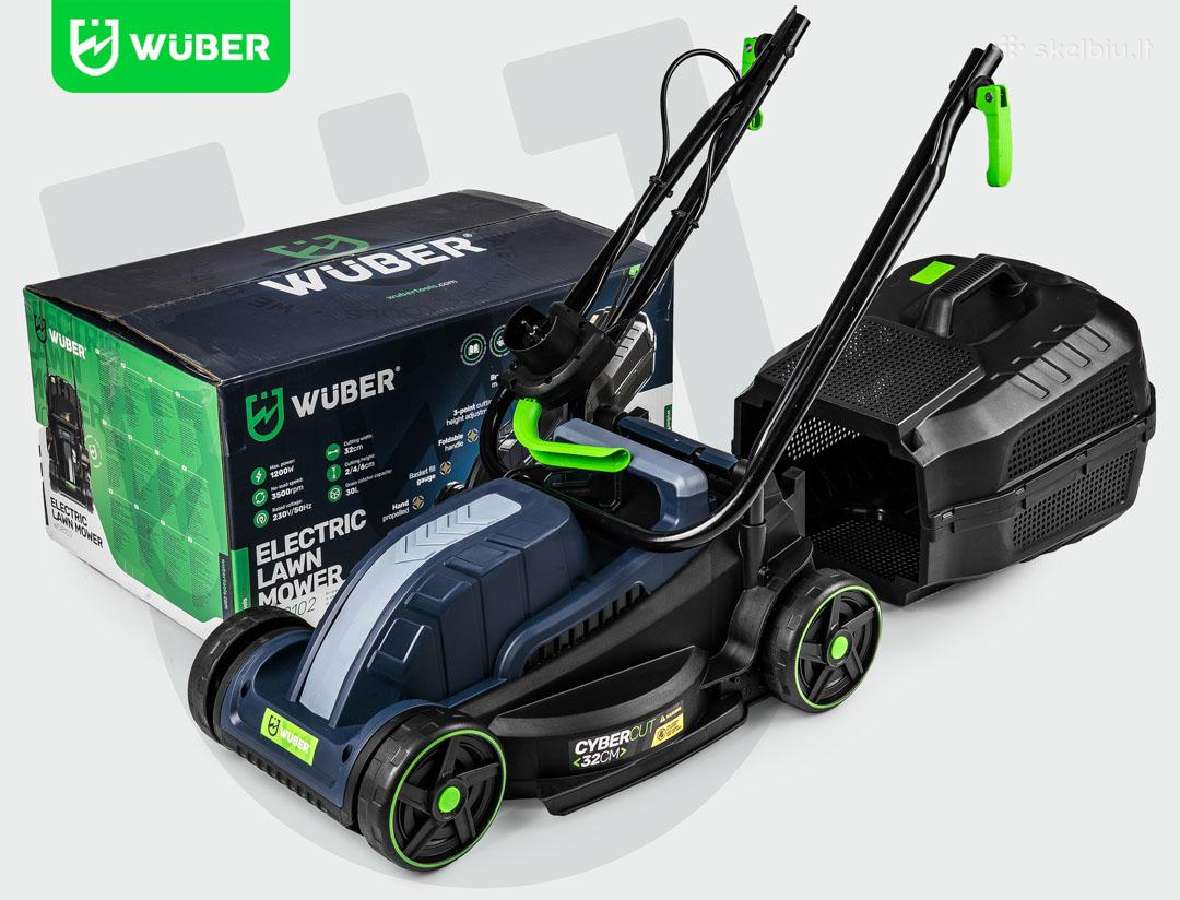 Elektrinė vejapjovė Wuber, 1200w - nuotraukos Nr. 2