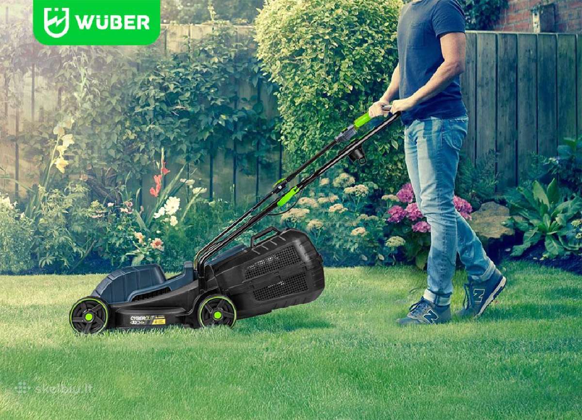 Elektrinė vejapjovė Wuber, 1200w - nuotraukos Nr. 7