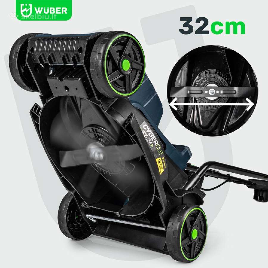 Elektrinė vejapjovė Wuber, 1200w - nuotraukos Nr. 8