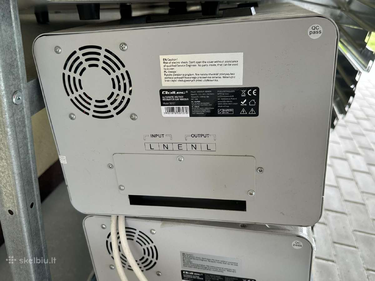 Elektros itampos stabilizatorius Qoltec - 10000 Va - nuotraukos Nr. 2