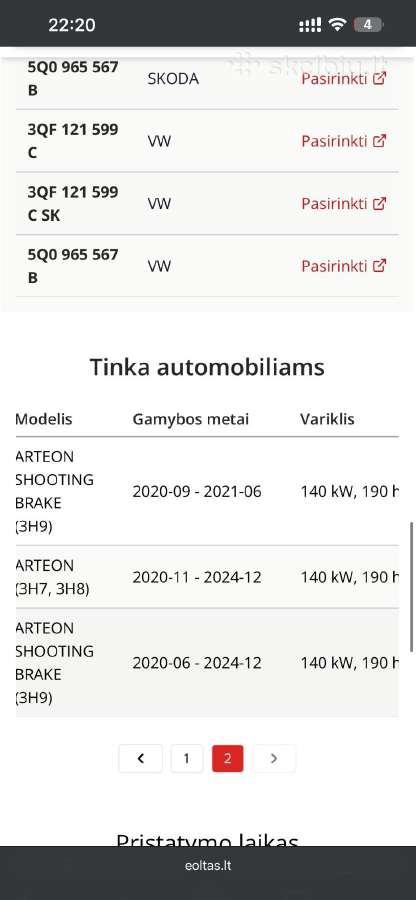 Febi Bilstein 174462 Oe numeris 5q0965567b - nuotraukos Nr. 3