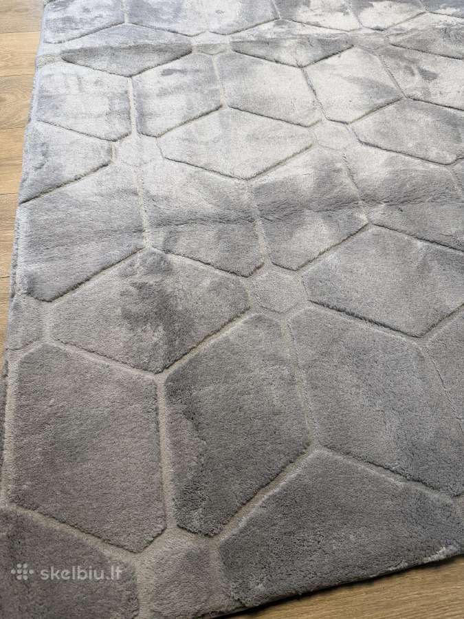 Naujas pilkas kilimas 160x227 - nuotraukos Nr. 2
