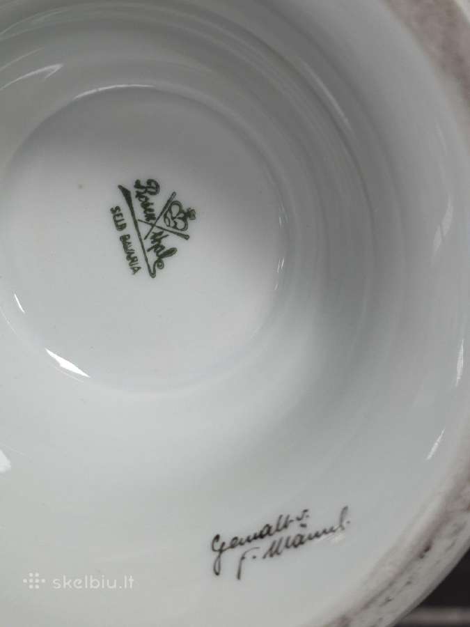 Rosenthal antikvarinė porceliano vaza - nuotraukos Nr. 4