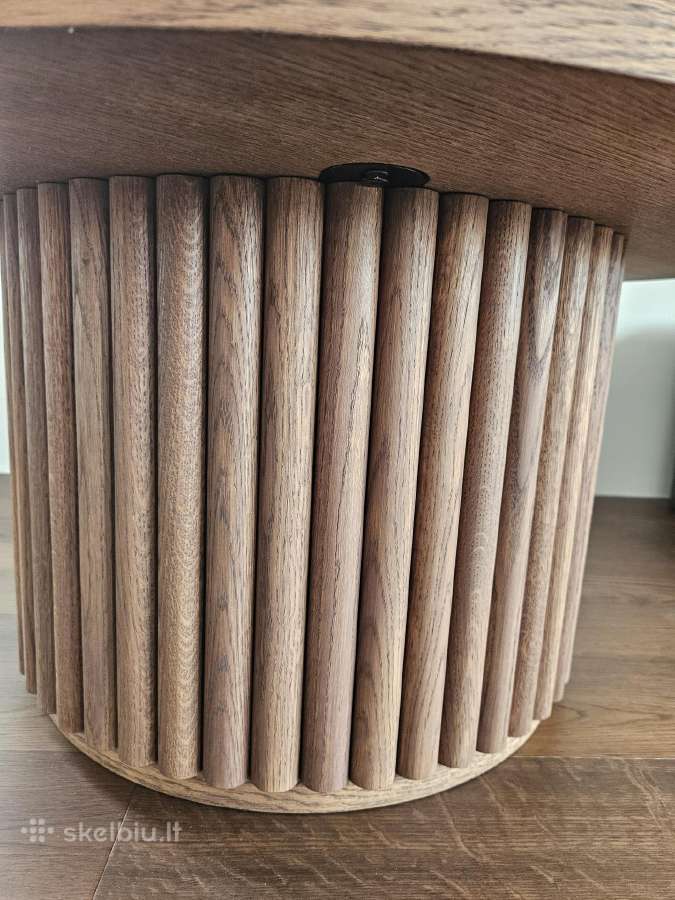 Naujas ąžuolo kavos staliukas 80 cm - nuotraukos Nr. 6