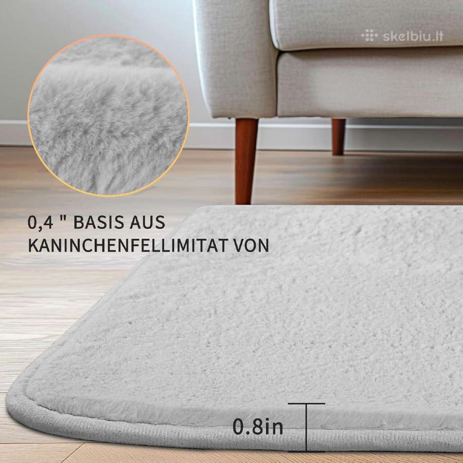 Naujas pilkas kilimas 275 x 370 cm - nuotraukos Nr. 4