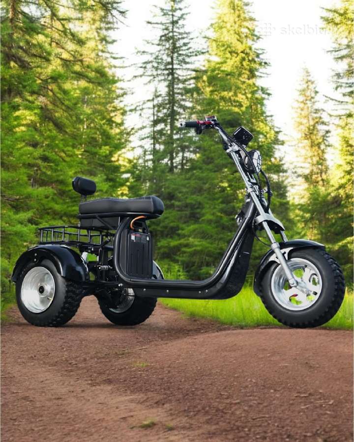 Elektrinis triratis čioperis motoroleris 4000w