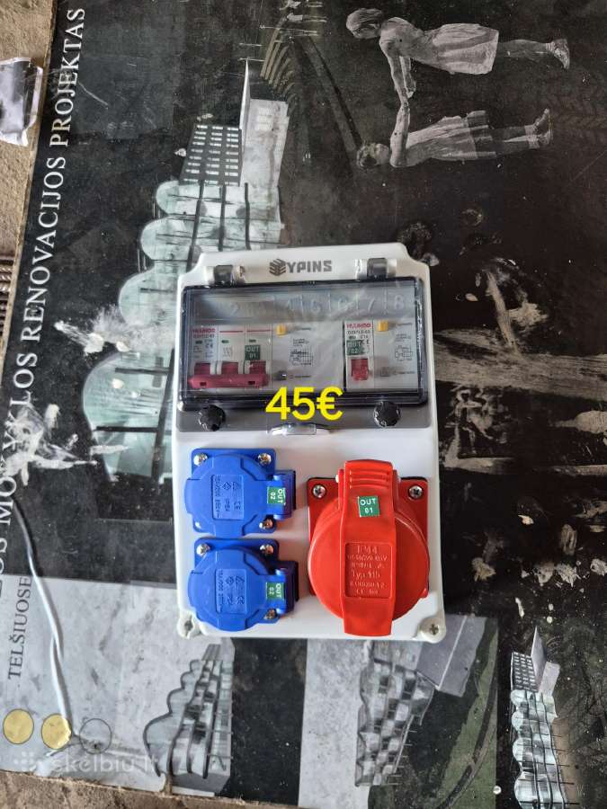 Naujos statybinės elektros paskirstymo dėžės