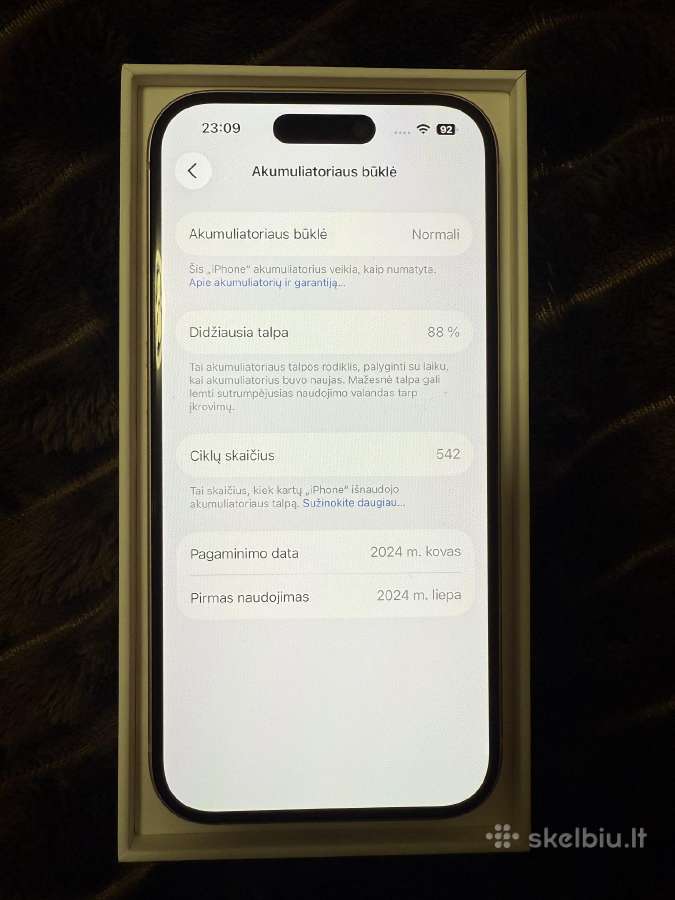 Parduodu iPhone 15 128gb - nuotraukos Nr. 2