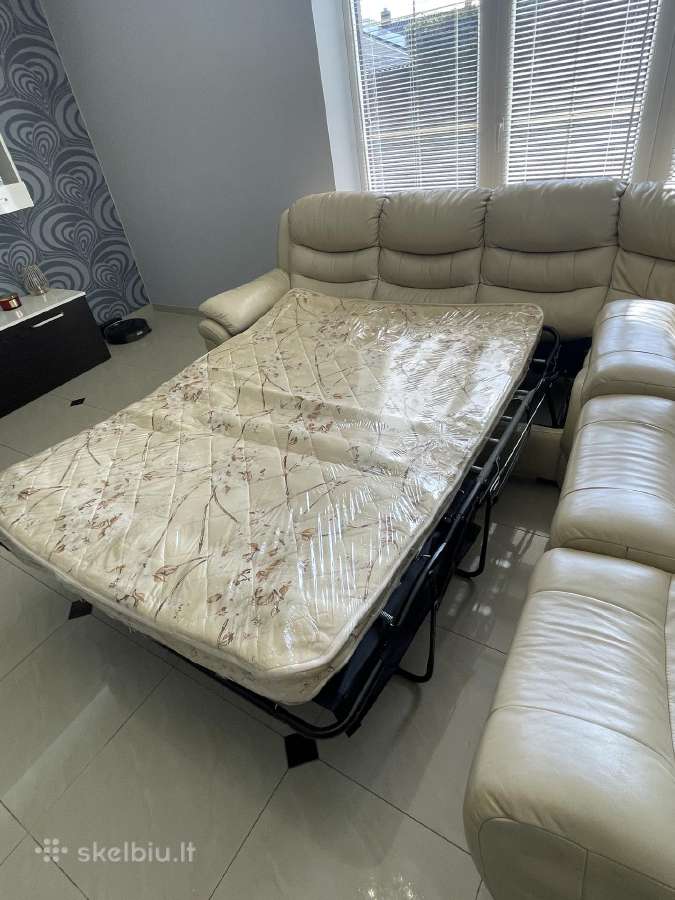 Odinė kampinė sofa - lova - nuotraukos Nr. 4