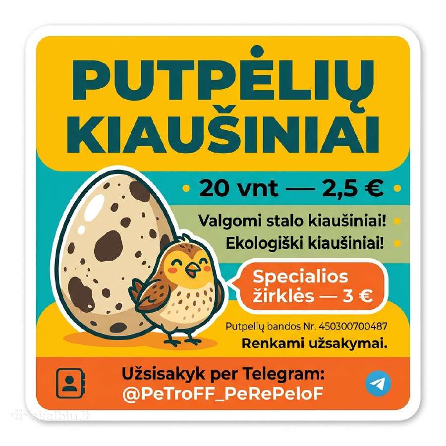 Putpelių kiaušinių