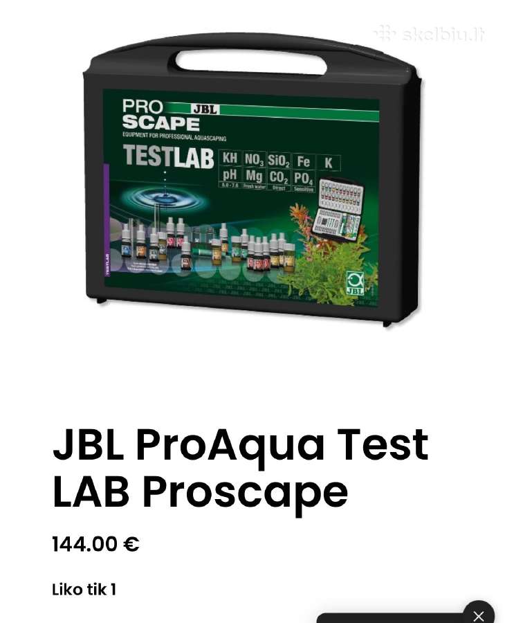 Jbl „Proaquatest Lab Proscape“ rinkinys akvariumui - nuotraukos Nr. 6