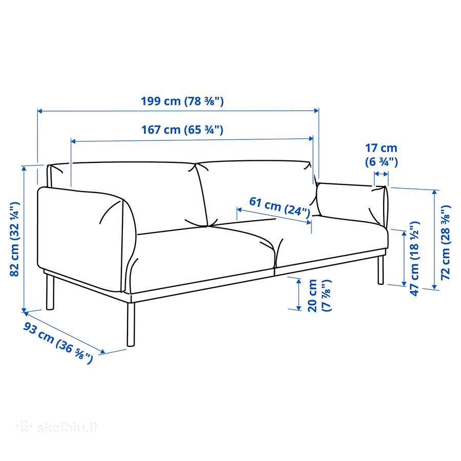 Ikea Äpplaryd sofa - nuotraukos Nr. 6