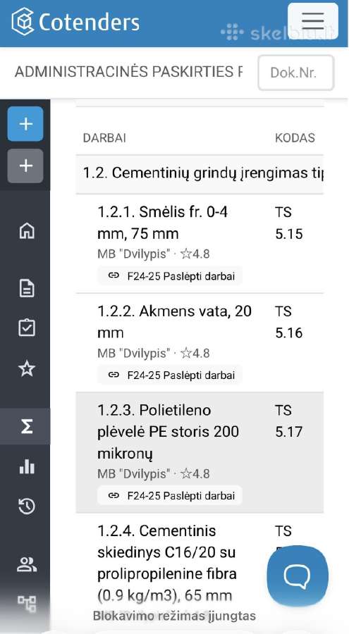 Technologinės kortelės, elektroninis žurnalas. - nuotraukos Nr. 9
