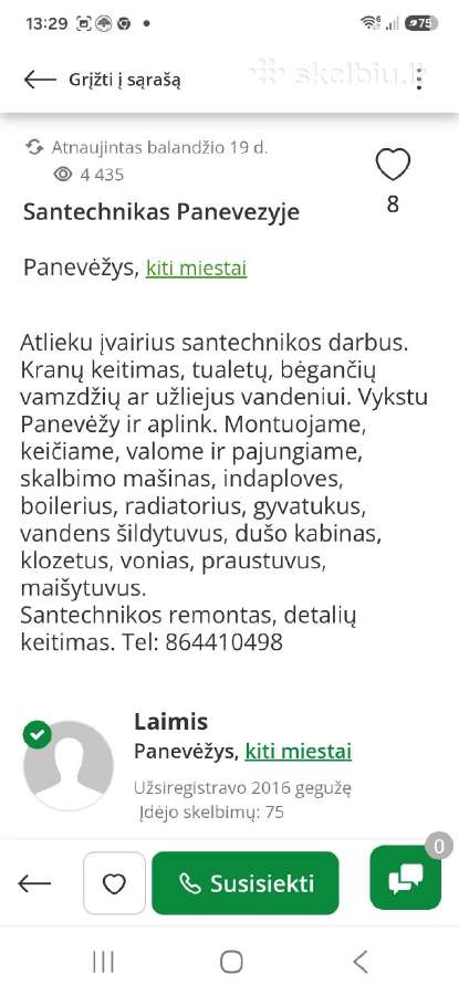 Santechnikas Panevezyje - nuotraukos Nr. 3