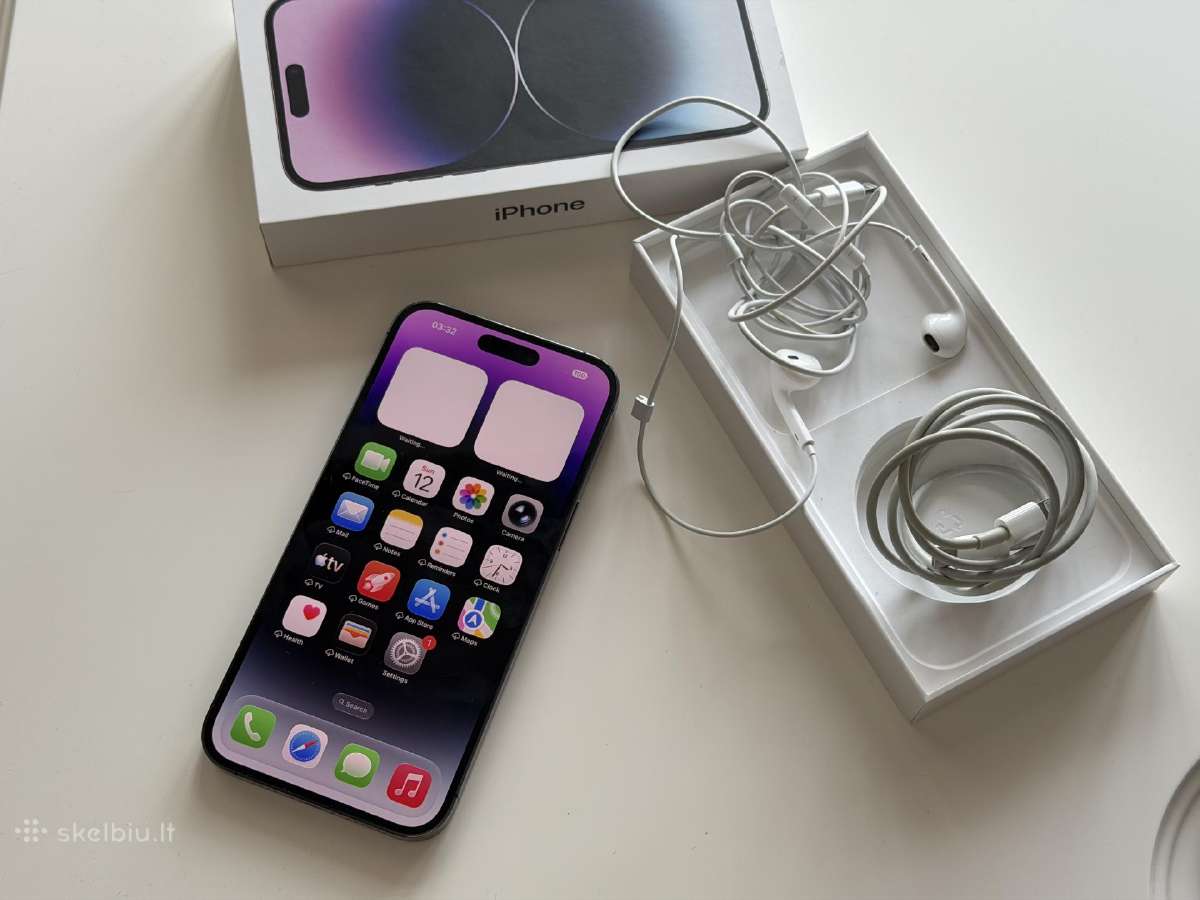Apple iPhone 14 Pro Max 256gb violetinis puikus!