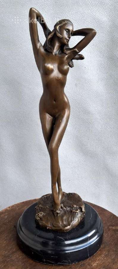 Bronzinė figūra Weiblicher Akt 30cm - nuotraukos Nr. 3
