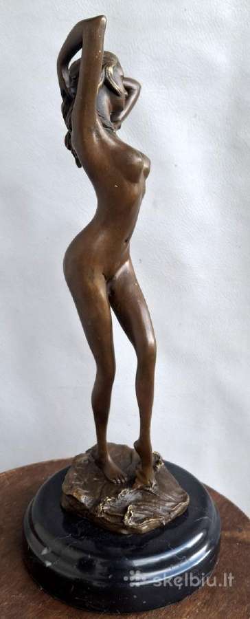 Bronzinė figūra Weiblicher Akt 30cm - nuotraukos Nr. 4