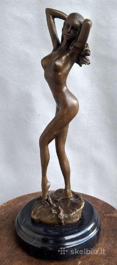 Bronzinė figūra Weiblicher Akt 30cm - nuotraukos Nr. 6