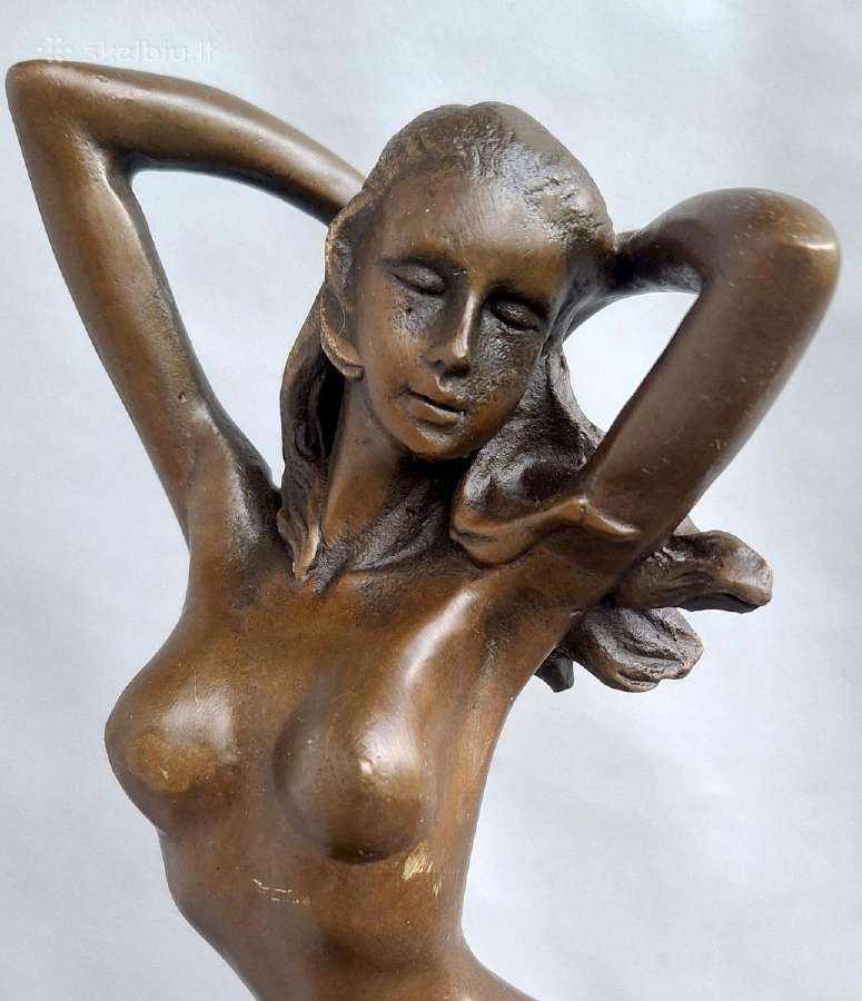 Bronzinė figūra Weiblicher Akt 30cm - nuotraukos Nr. 8