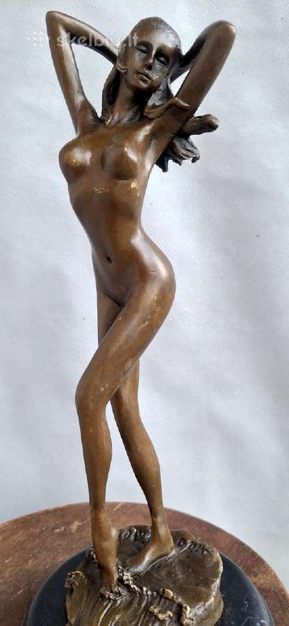Bronzinė figūra Weiblicher Akt 30cm - nuotraukos Nr. 9