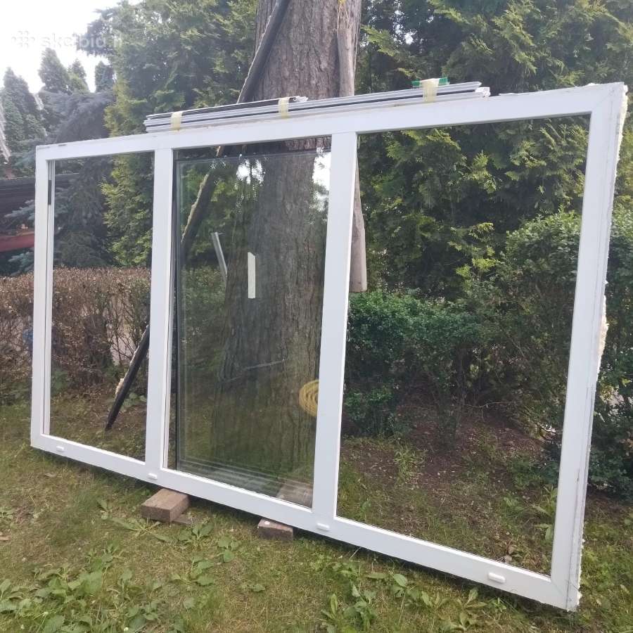 Plastkinis 3 dalių langas