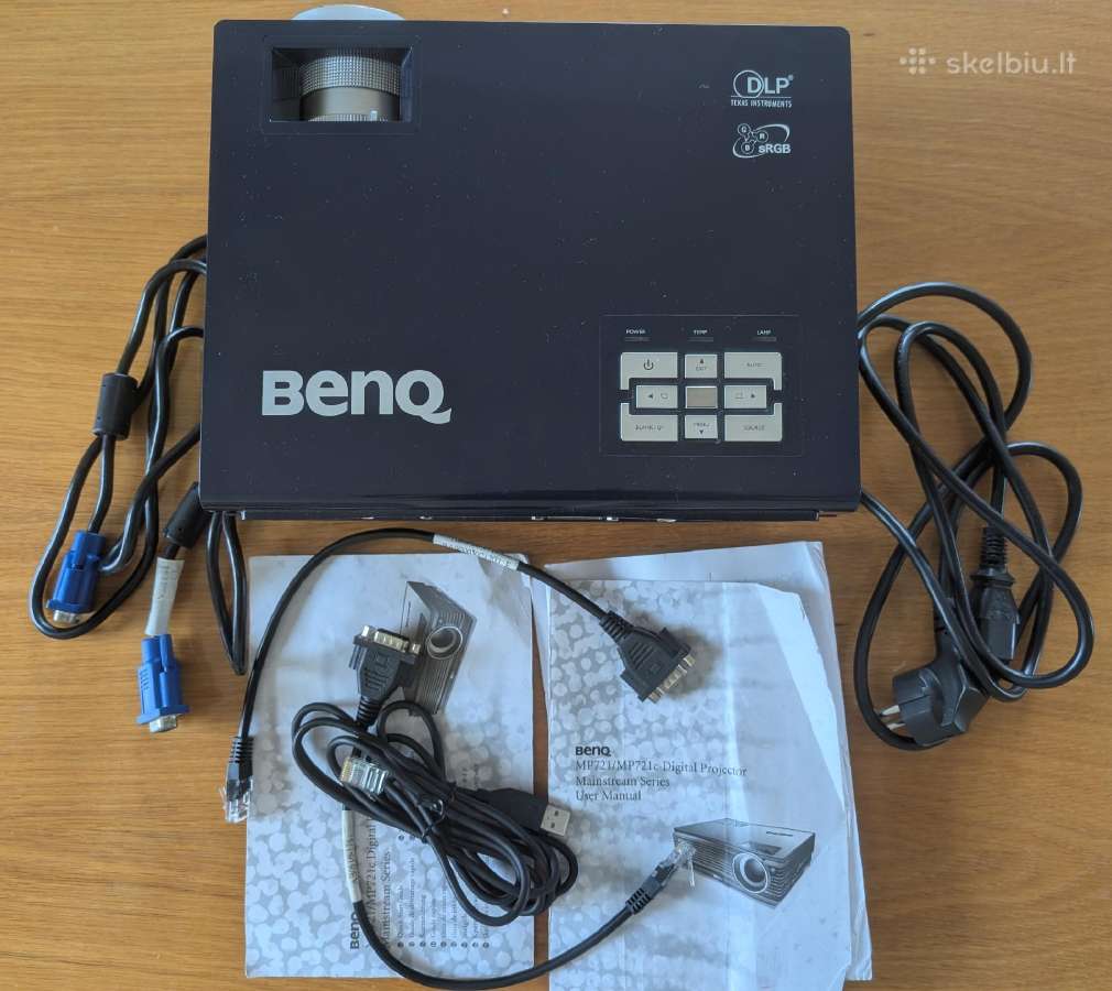 Projektorius Benq Mp721 (Lempa 16h) - nuotraukos Nr. 2