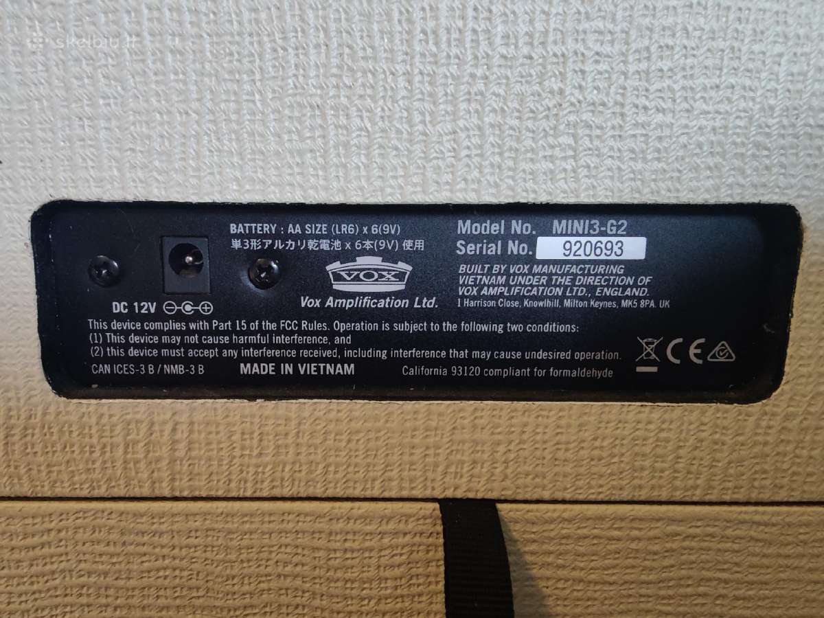 Parduodamas Vox Mini3 G2 - nuotraukos Nr. 3