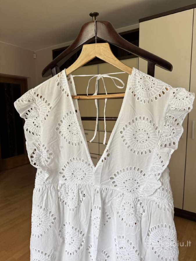 Paplūdimio balta suknelė m-XL dydis - nuotraukos Nr. 7