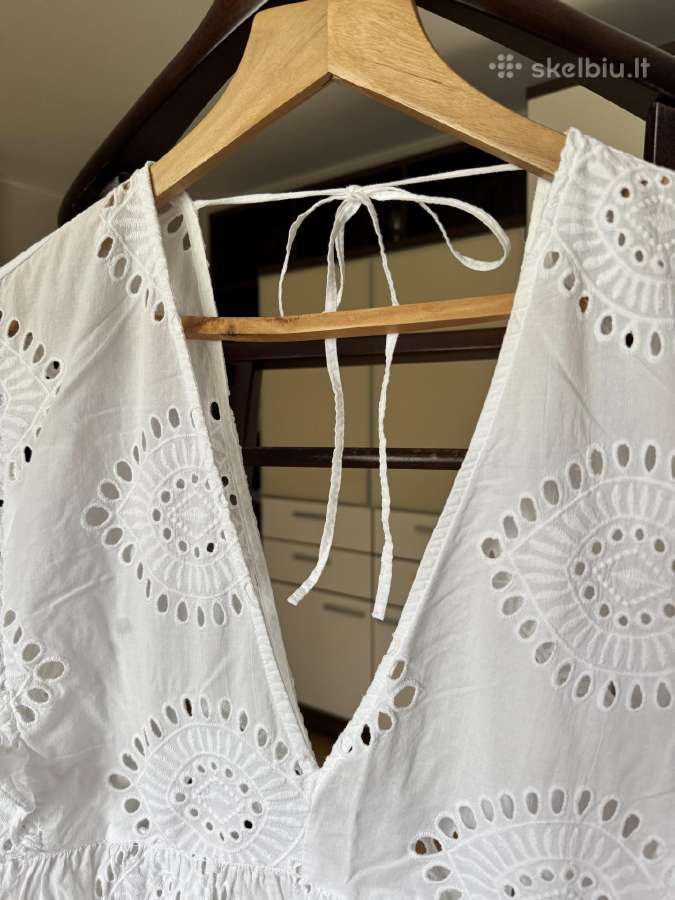 Paplūdimio balta suknelė m-XL dydis - nuotraukos Nr. 9