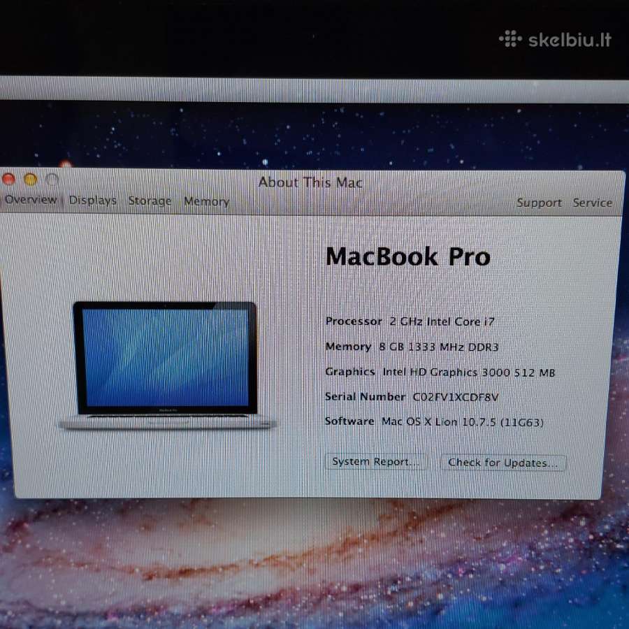 Apple MacBook pro 15,4 inch - nuotraukos Nr. 7