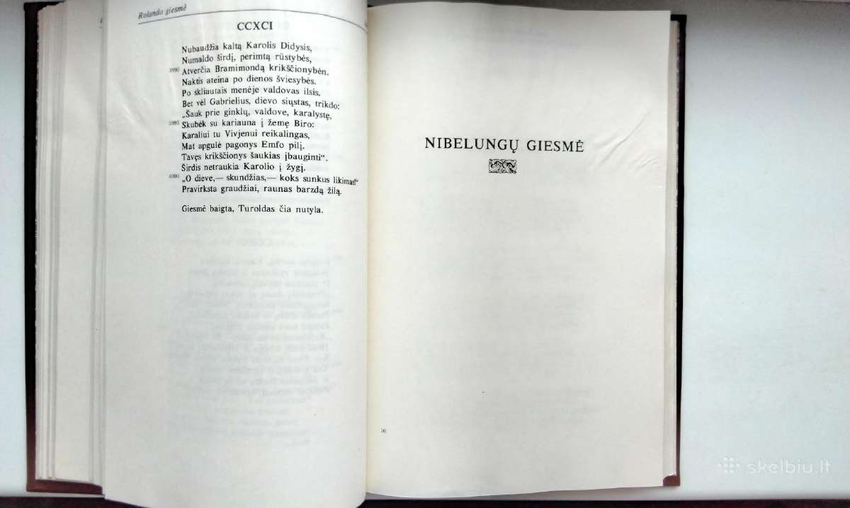 Rolando giesmė. Nibelungų giesmė. 1988 m. leid. - nuotraukos Nr. 8
