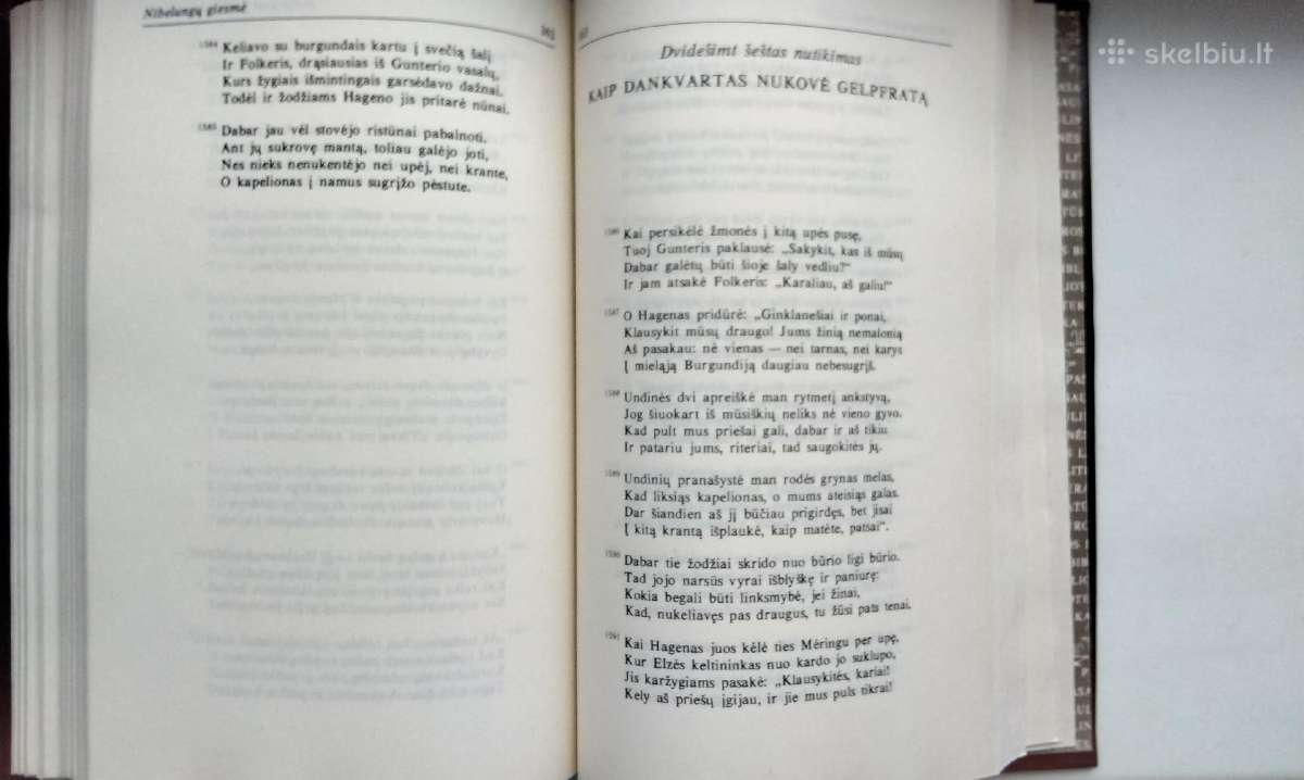 Rolando giesmė. Nibelungų giesmė. 1988 m. leid. - nuotraukos Nr. 11
