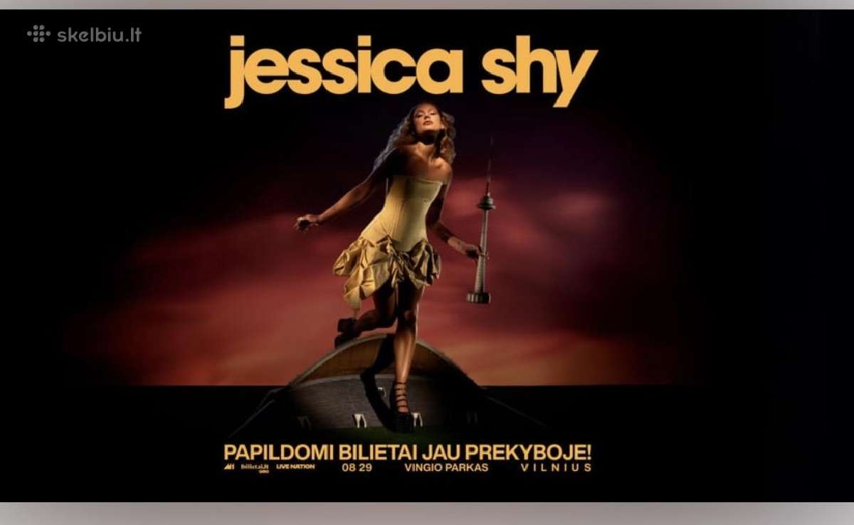 4 bilietai į Jessica Shy koncertą