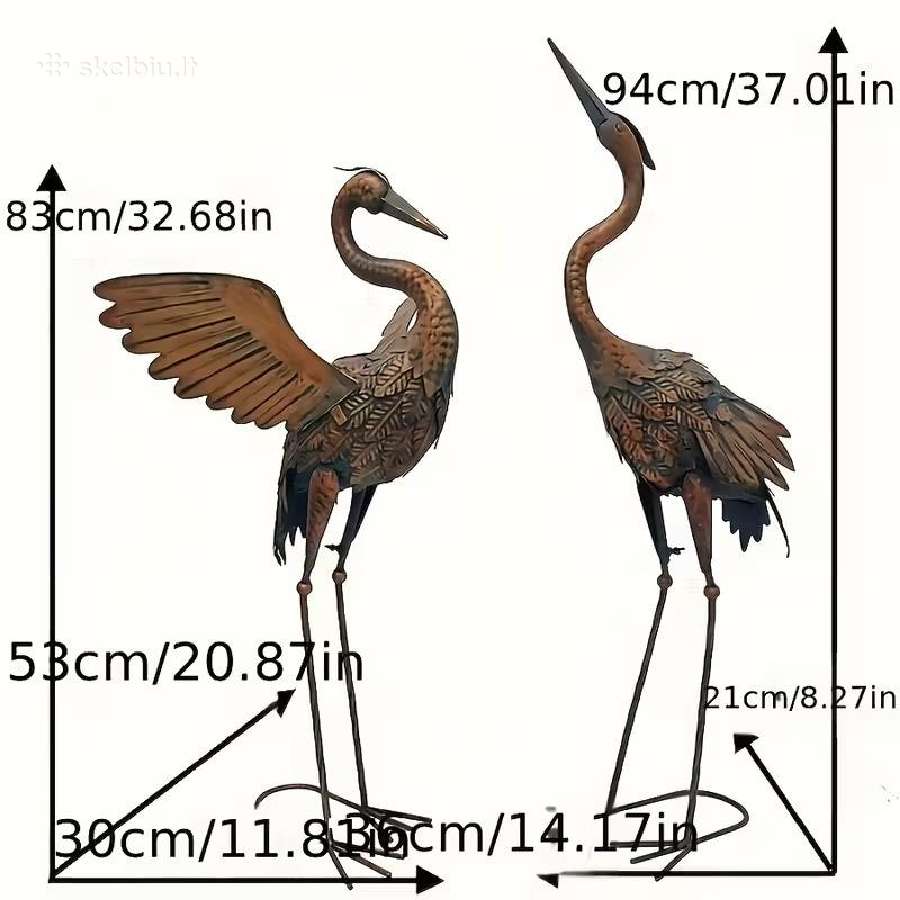 Kūrybinė Metaliniai paukščiu skulptūros ornamentai - nuotraukos Nr. 3
