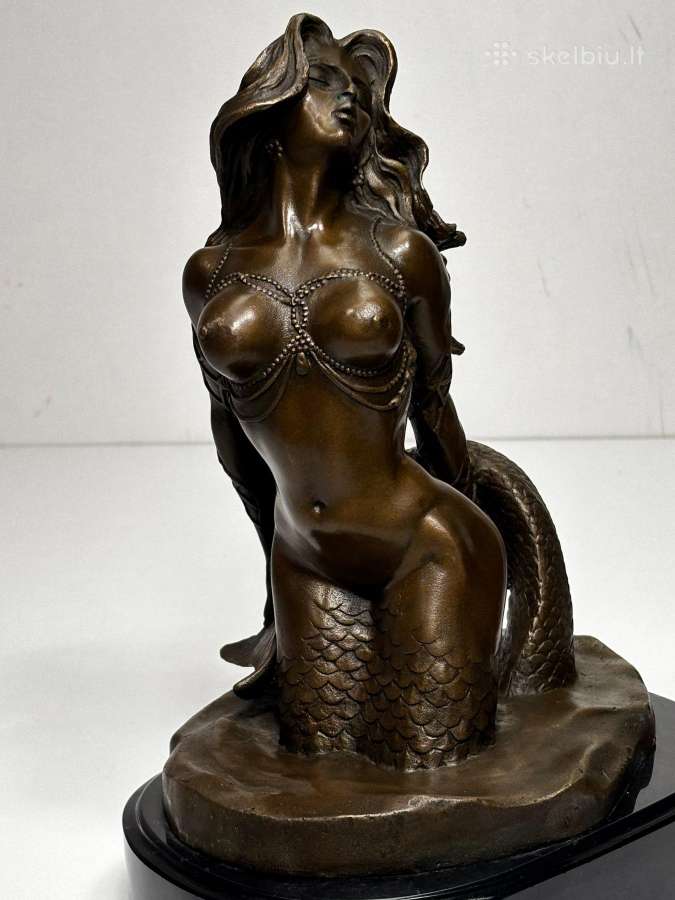 Bronzinė Undinė, su pasirašymu, 5,5 kg - nuotraukos Nr. 3