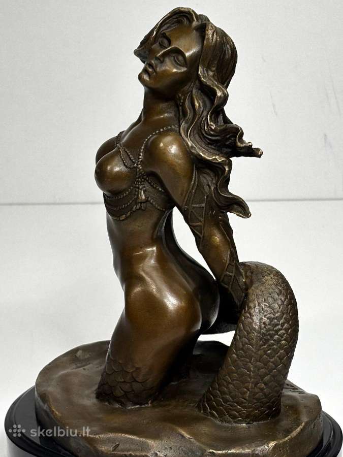 Bronzinė Undinė, su pasirašymu, 5,5 kg - nuotraukos Nr. 8