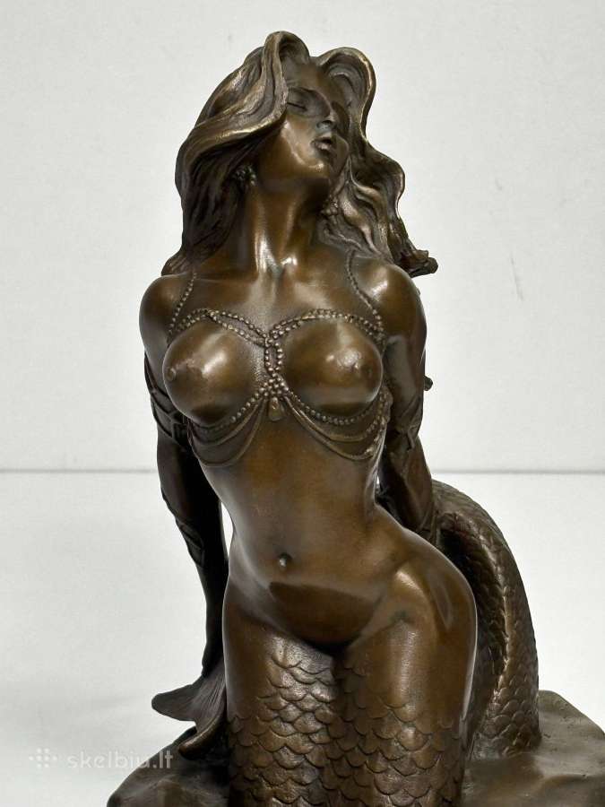 Bronzinė Undinė, su pasirašymu, 5,5 kg - nuotraukos Nr. 9