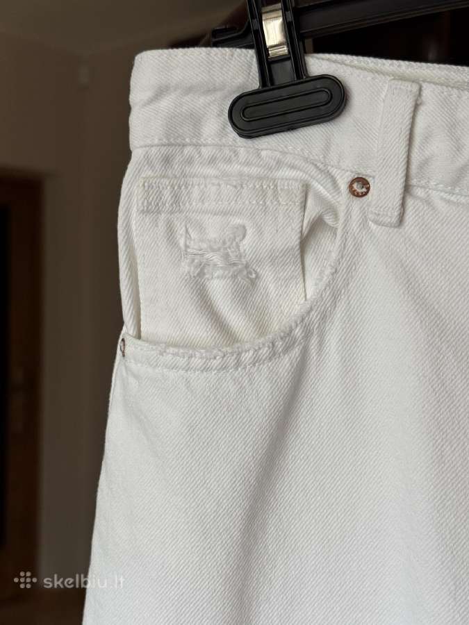 Bershka balti plėšyti džinsai 40/42 dydis - nuotraukos Nr. 6
