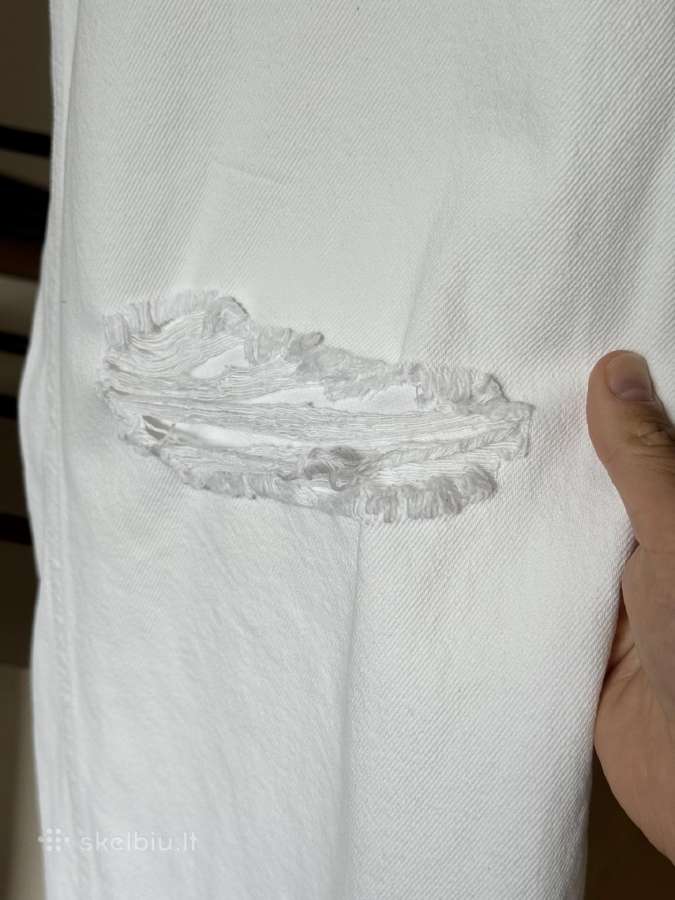 Bershka balti plėšyti džinsai 40/42 dydis - nuotraukos Nr. 12
