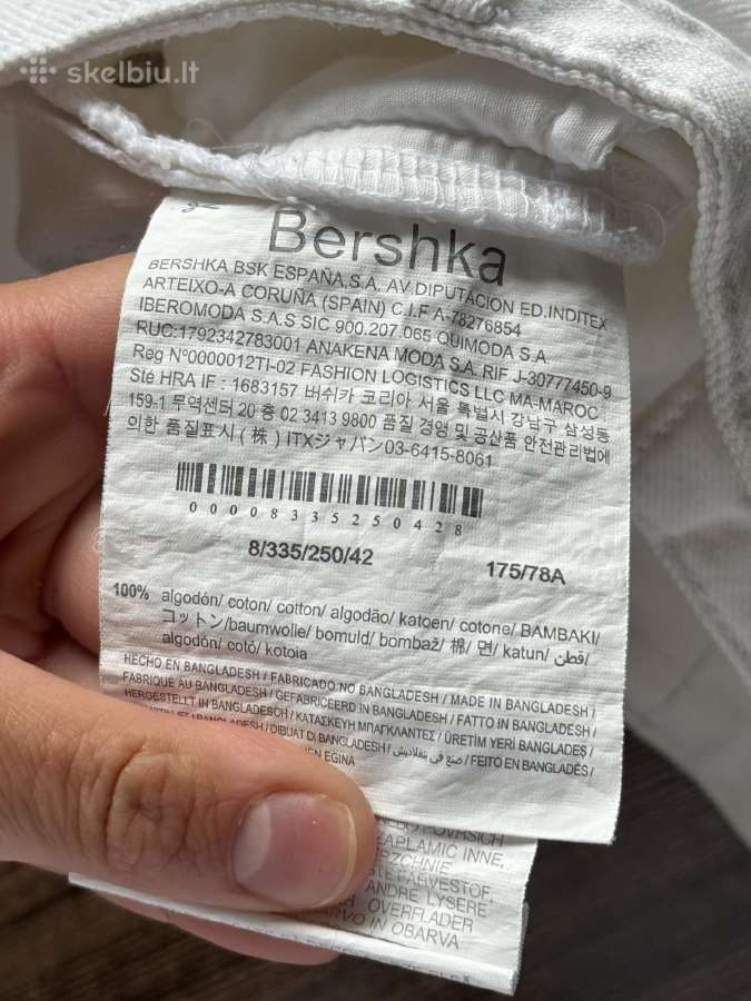 Bershka balti plėšyti džinsai 40/42 dydis - nuotraukos Nr. 17