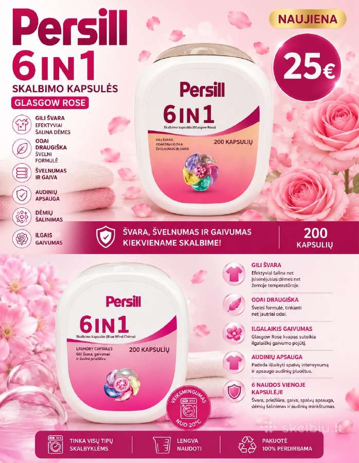 Skalbimo kapsulės