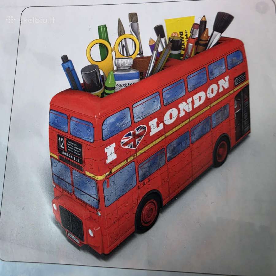 Delionė pieštukinė Londono autobusas - nuotraukos Nr. 2