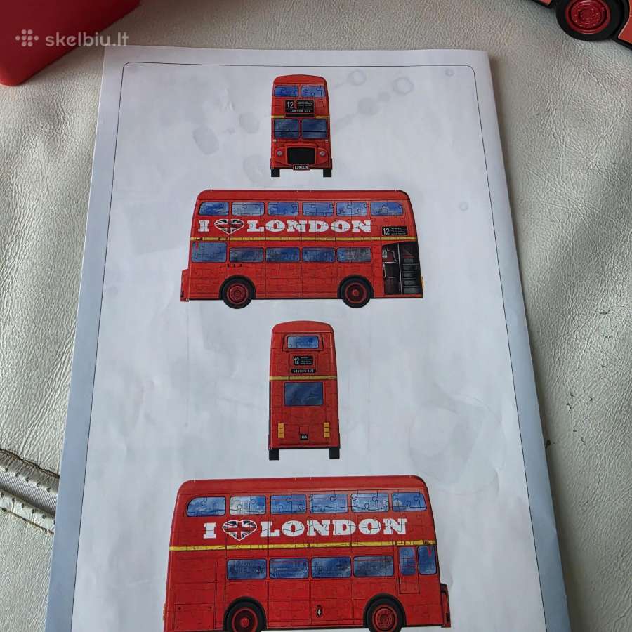 Delionė pieštukinė Londono autobusas - nuotraukos Nr. 5