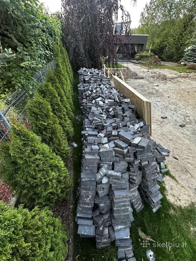 Dėvėtos klinkerinės trinkelės